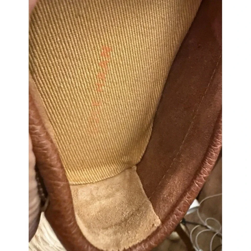 Mens 10 EE Cole Haan Gunnison Brown Leather Slip on Driving Shoes